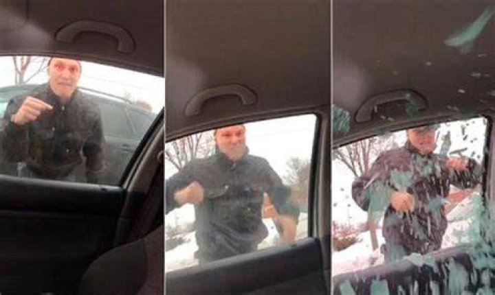 Who Is The Guy Punching The Window?